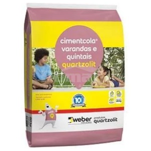 ARGAMASSA ACII VARANDAS E QUINTAIS 20KG QUARTZOLIT