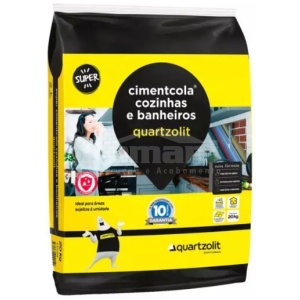 ARGAMASSA COZINHAS E BANHEIROS 20KG QUARTZOLIT