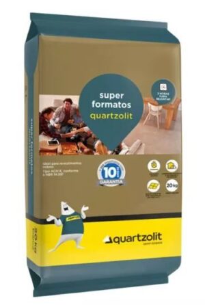 ARGAMASSA SUPER FORMATOS BRANCA 20KG QUARTZOLIT