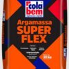 ARGAMASSA SUPER FLEX CINZA 20KG COLA BEM#