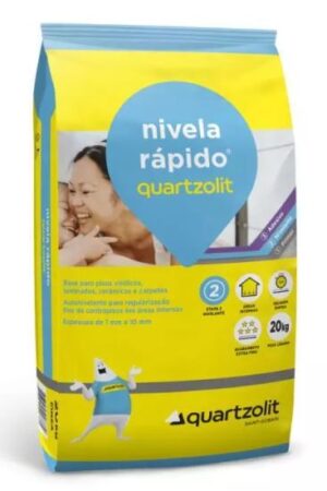 ARGAMASSA QUARTZOLIT FLOOR NIVELA RAPIDO CINZ 20KG