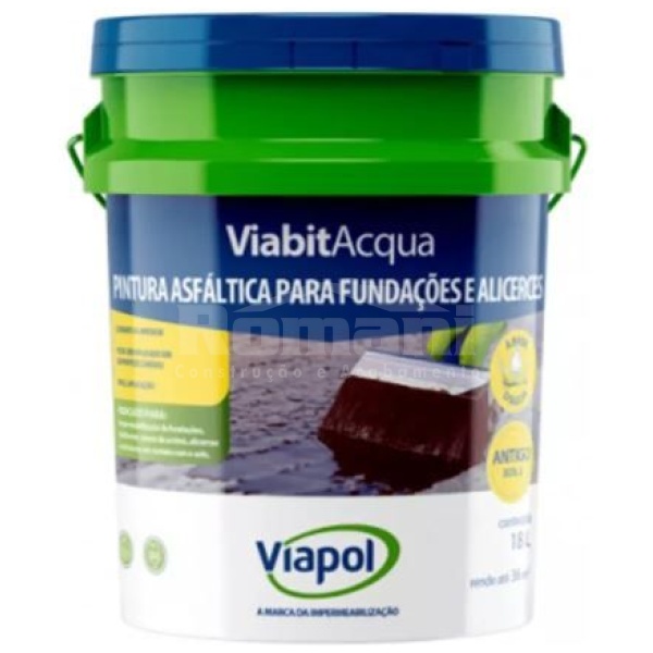 PINTURA ASFALTICA VIABIT ACQUA BD 18L VIAPOL