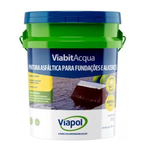 PINTURA ASFALTICA VIABIT ACQUA BD 18L VIAPOL