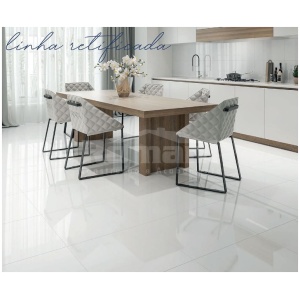 PISO FORMIGRES BRANCO 60X60XRT BRILHA. HD 2,15 MT RETIFICADO