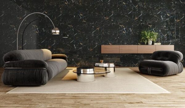 PORCELANATO SAINT BLACK 119X119 GAUDI 2,83MT