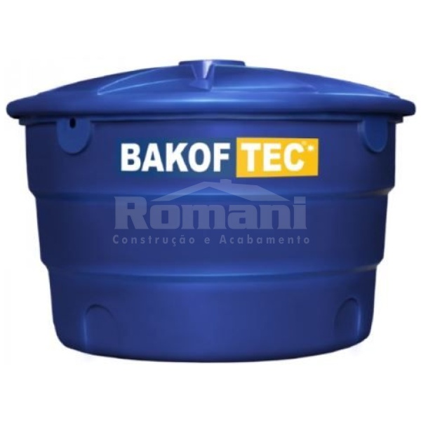 CAIXA D'AGUA 2000L POLIETILENO COM TAMPA BAKOF