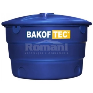 CAIXA D'AGUA 1500L POLIETILENO COM TAMPA BAKOF