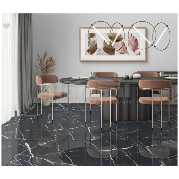 PISO GALAXYA BLACK 87X87 FORMIGRES POLIDO 2,27MT*