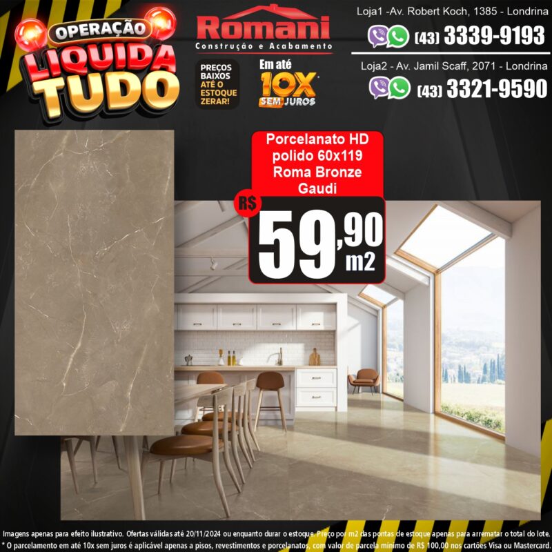 roma bronze 60x119