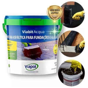 PINTURA ASFALTICA VIABIT ACQUA GL 3,6L VIAPOL