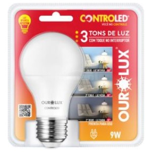 LAMP CONTROLED 3 TONS 9W BIV 6500K OUROLUX 20495