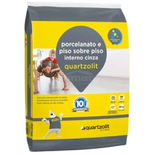 ARGAMAS PORC PISOXPISO INTERNA CINZA 20KG QUARTZOLIT