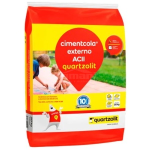 ARGAMASSA EXTERNA ACII 20KG QUARTZOLIT CINZA