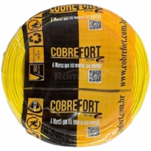 CABO FLEXIVEL 750V COBREFORT ROLO 100M 2,5MM AMARELO