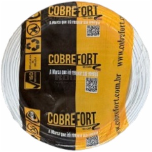 CABO FLEXIVEL 750V COBREFORT ROLO 100M 2,5MM BRANCO