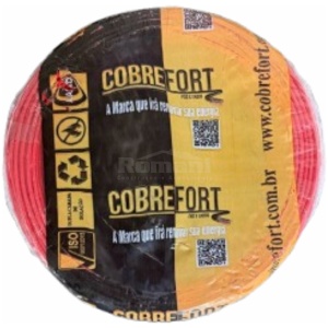 CABO FLEXIVEL 750V COBREFORT ROLO 100M 2,5MM VERMELHO