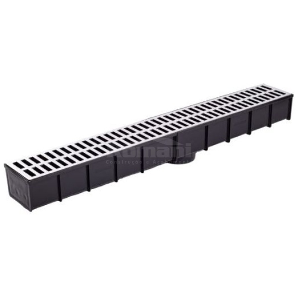 CAIXA COLETORA COM GRELHA DE ALUMINIO 15X100 BREC