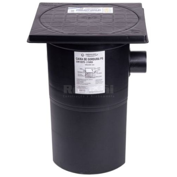 CAIXA DE GORDURA 300X500MM 18 LT BREC C/ CESTO