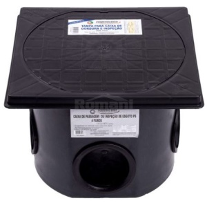 CAIXA INSPECAO PASSAGEM ESG. 04 FUROS 30X25 BREC