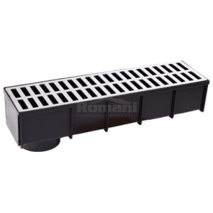 CAIXA COLETORA COM GRELHA DE ALUMINIO 15X50 BREC