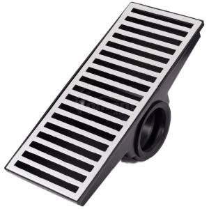 CAIXA COLETORA COM GRELHA DE ALUMINIO 20X50 BREC