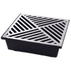 CAIXA COLETORA COM GRELHA DE ALUMINIO 30X30 BREC