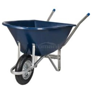 CARRINHO CAÇAMBA PLASTICA 90L METALOSA AZUL