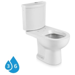 KIT BACIA IP94 + CAIXA ACOPLADA IC94 LUNA SPECIALE BRACA ICASA (IC94+IP91)