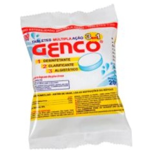 CLORO PASTILHA TABLET 3 EM1 200G GENCO