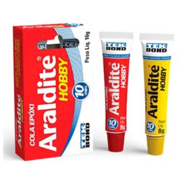 COLA ARALDITE TRANSP. HOBBY 16G 10M TEKBOND