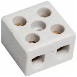 CONECTOR PORCELANA 16MM BIPOLAR 2P FERTAK 8203