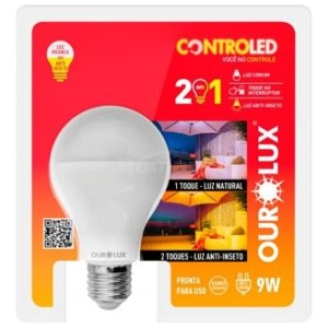 CONTROLED 2 STEPS 9W 6500K ANTI INSETO OUROLUX 20482