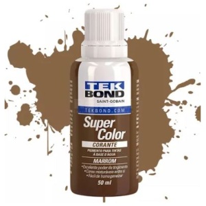 CORANTE LIQUIDO SUPER COLOR 50ML MARROM TEKBOND