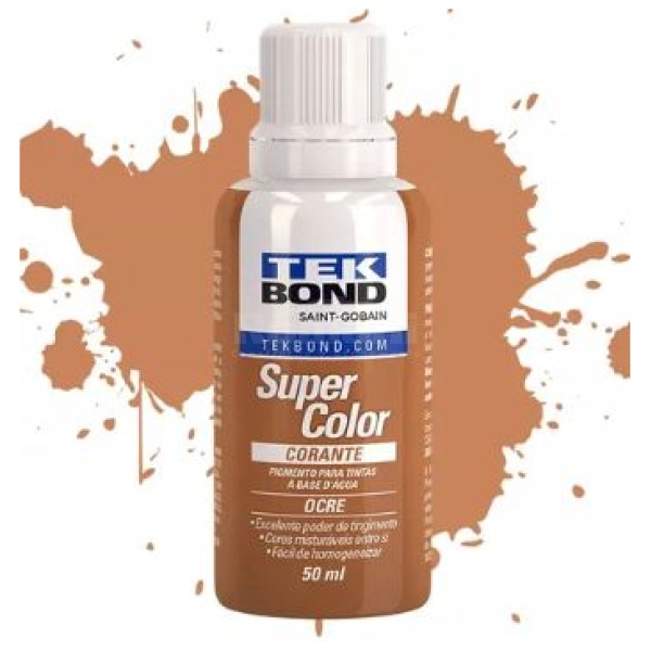 CORANTE LIQUIDO SUPER COLOR 50ML OCRE TEKBOND