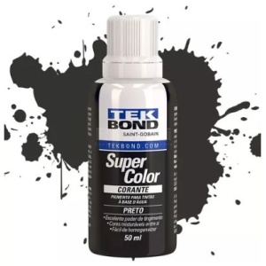 CORANTE LIQUIDO SUPER COLOR 50ML PRETO TEKBOND