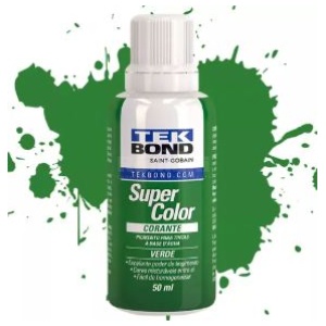 CORANTE LIQUIDO SUPER COLOR 50ML VERDE TEKBOND