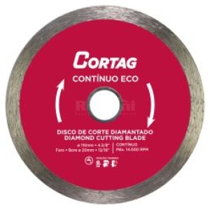 DISCO DIAMANTADO CONTINUO ECO 110 mm CORTAG 61548