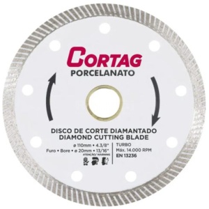 DISCO DIAMANTADO PORCELANATO 110MM CORTAG 60863