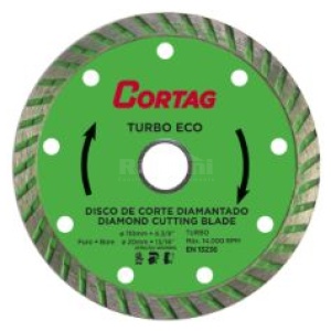 DISCO DIAMANTADO TURBO ECCO 110MM CORTAG 60598
