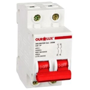DISJUNTOR DIN BIP 2X25A (C) OUROLUX 26069