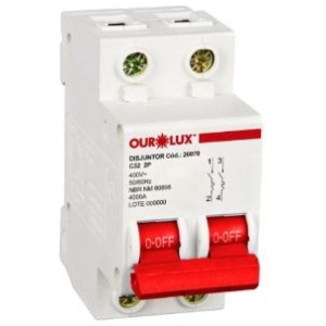 DISJUNTOR DIN BIP 2X32A (C) OUROLUX 26070