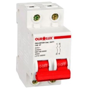 DISJUNTOR DIN BIP 2X40A (C) OUROLUX 26071