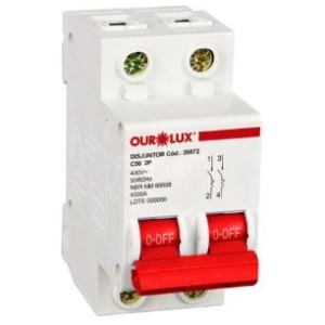 DISJUNTOR DIN BIP 2X50A (C) OUROLUX 26072