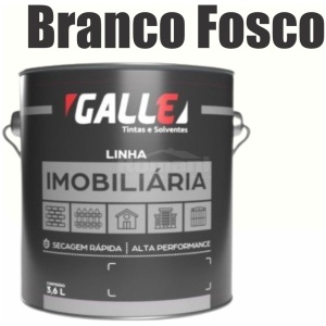 ESMALTE SINTETICO SECAGEM RAPIDA FOSCO 3,6L BRANCO FOSCO GALLE