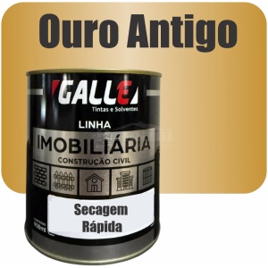 ESMALTE SINTETICO SECAGEM RAPIDA METALICO 0,9L OURO ANTIGO GALLE