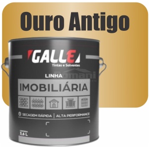 ESMALTE SINTETICO SECAGEM RAPIDA METALICO 3,6L OURO ANTIGO GALLE