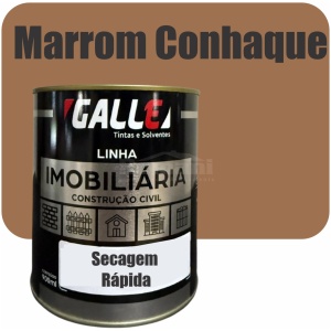 ESMALTE SINTETICO SECAGEM RAPIDA BRILHANTE 0,9L MARROM CONHAQUE GALLE