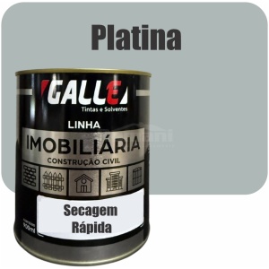ESMALTE SINTETICO SECAGEM RAPIDA BRILHANTE 0,9L PLATINA GALLE