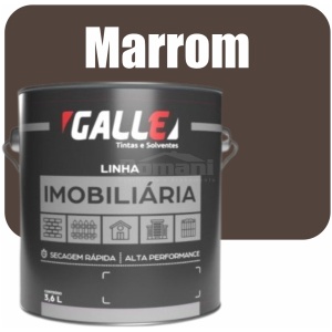 ESMALTE SINTETICO SECAGEM RAPIDA BRILHANTE 3,6L MARROM GALLE