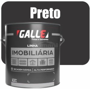 ESMALTE SINTETICO SECAGEM RAPIDA BRILHANTE 3,6L PRETO GALLE
